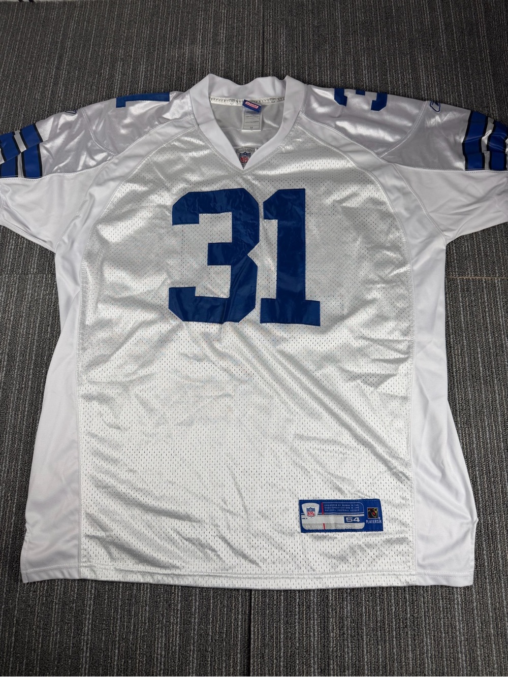 Reebok Dallas Cowboys #31 Roy Williams NFL On Field Jersey Mens size 54 White